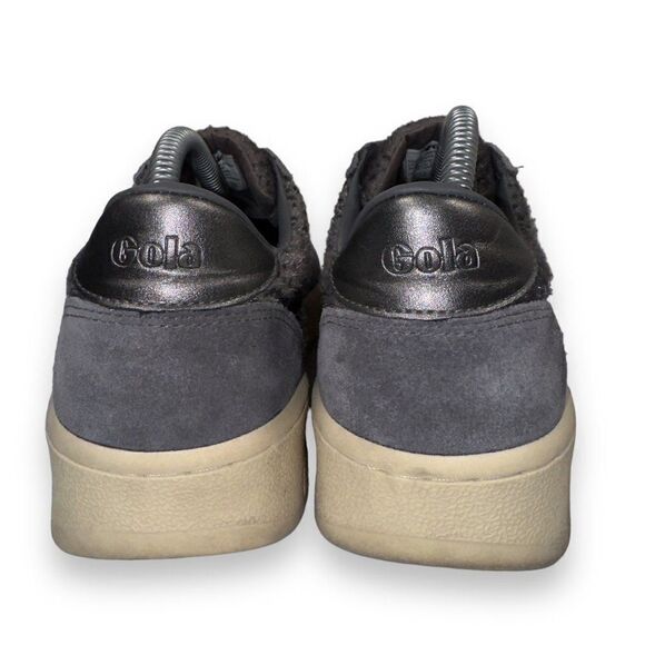 Gola Grandslam Savanna Animal Print Sneakers Grey CLB116 Women's 10 - Picture 5 of 11